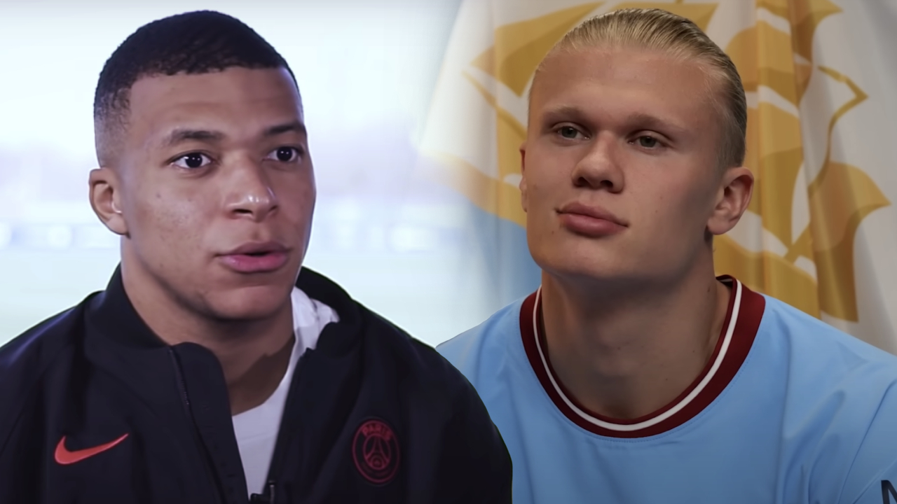 Kylian Mbappé a Erling Haaland