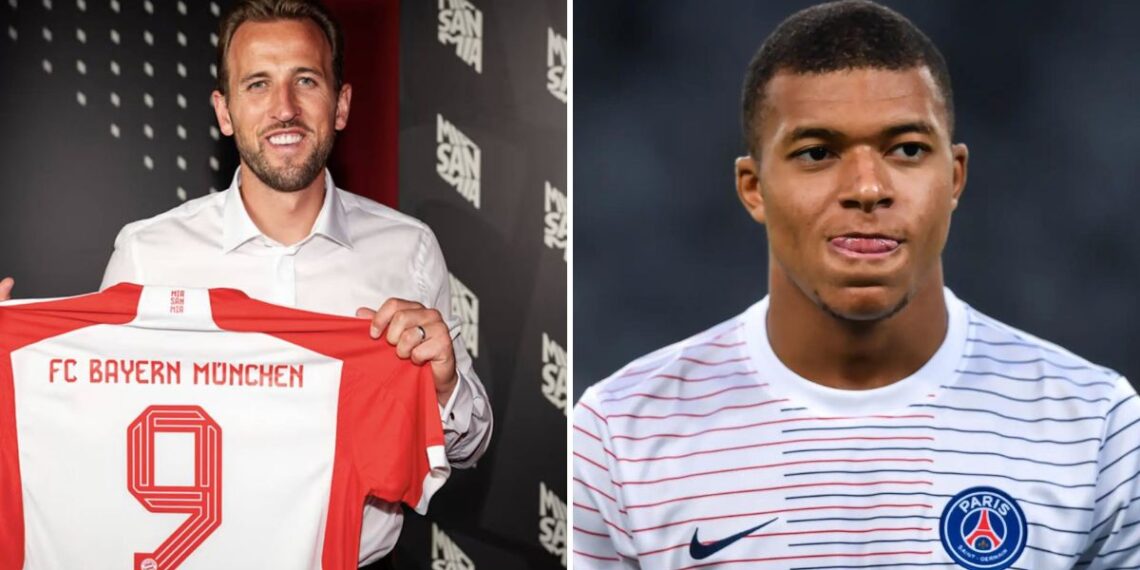 Harry Kane a Kylian Mbappé