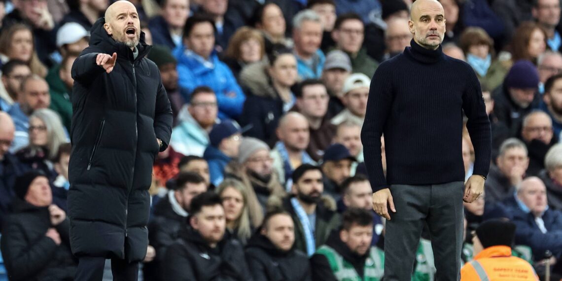 Erik ten Hag a Pep Guardiola