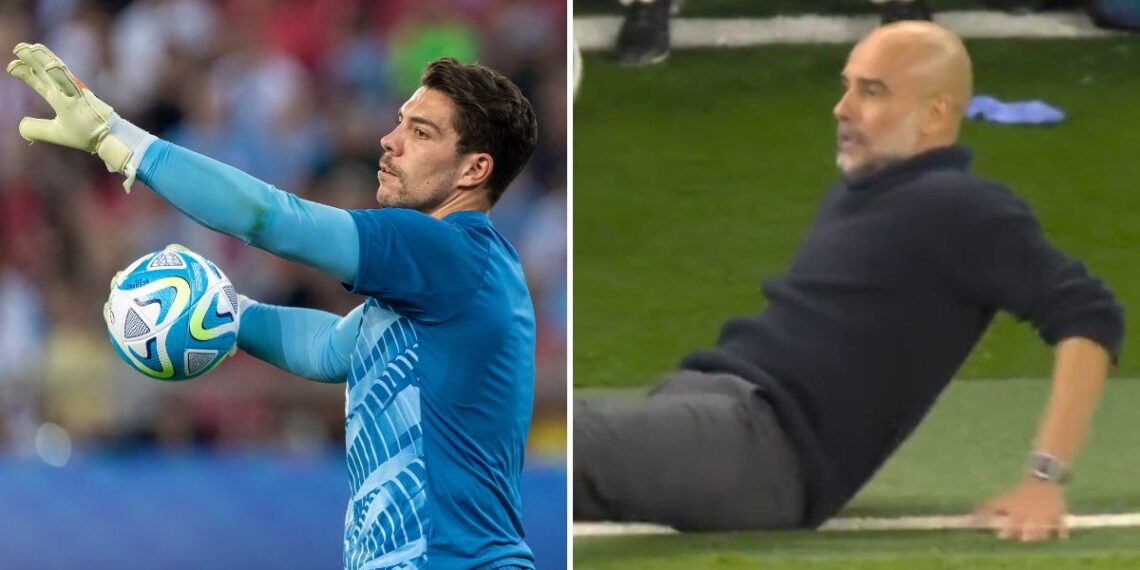 Stefan Ortega a Pep Guardiola