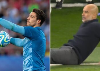 Stefan Ortega a Pep Guardiola