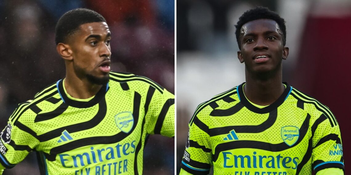 Reiss Nelson a Eddie Nketiah