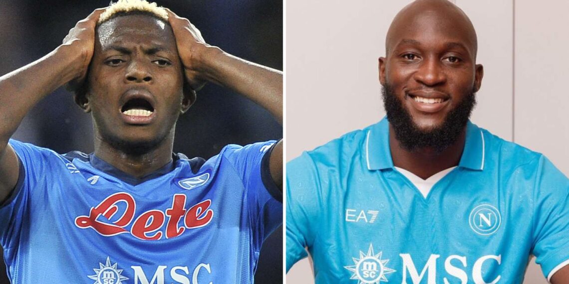 Victor Osimhen a Romelu Lukaku