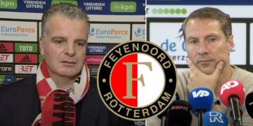 Dennis te Kloese a Brian Priske z Feyenoordu