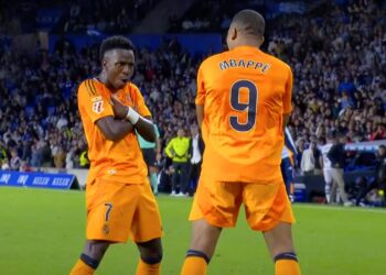 Vinícius Júnior a Kylian Mbappé