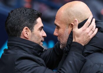 Mikel Arteta a Pep Guardiola