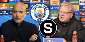 Pep Guardiola a Lars Friis