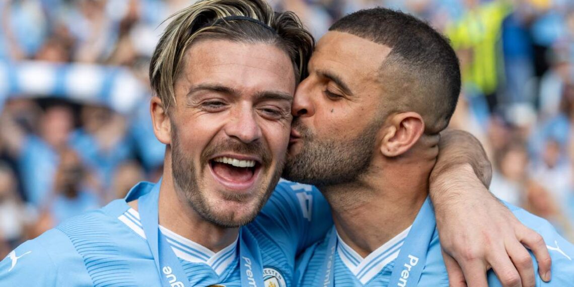 Jack Grealish a Kyle Walker