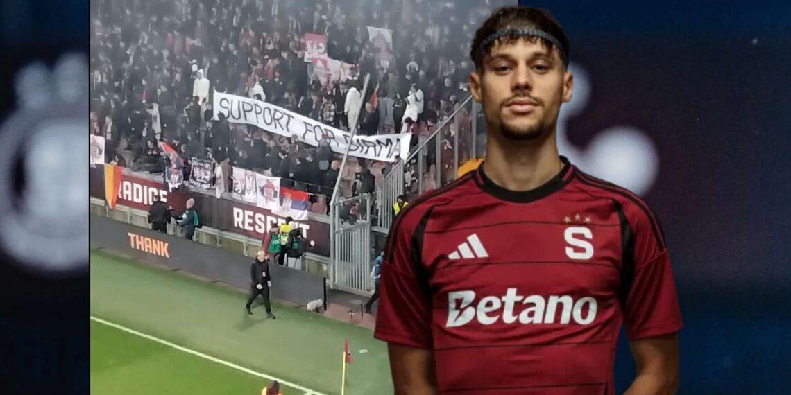 Veljko Birmančevič a podpora fanoušků Sparty