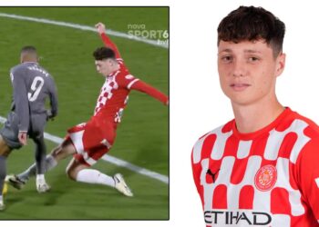 Ladislav Krejčí v souboji s Kylianem Mbappém