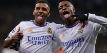 Rodrygo a Vinícius Júnior