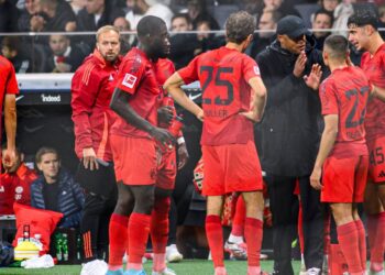 Vincent Kompany a hráči Bayernu