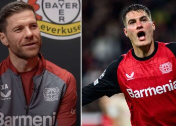 Xabi Alonso a Patrik Schick