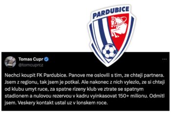 Tomáš Čupr a jeho tweet