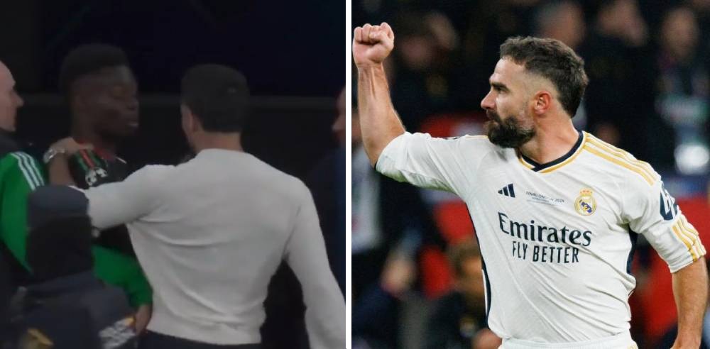 Bukayo Saka a Dani Carvajal
