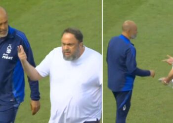 Nuno Espiríto Santo a majitel Nottinghamu Evangelos Marinakis