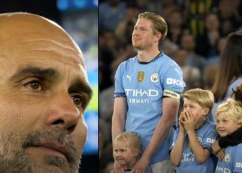 Pep Guardiola a Kevin de Bruyne