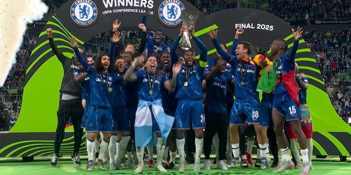 Chelsea jako vítěz Konferenční ligy
