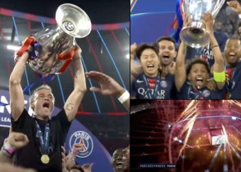 Oslavy PSG v Lize mistrů