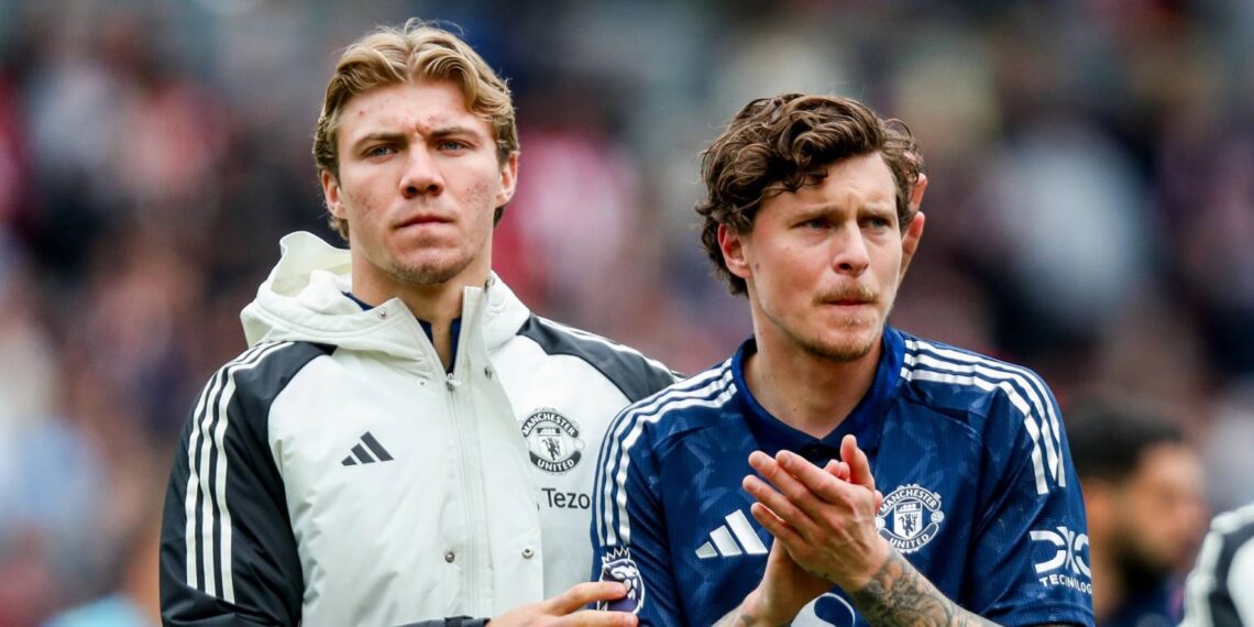 Rasmus Hojlund a Victor Lindelöf