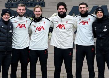 Brankářský tým v Liverpoolu