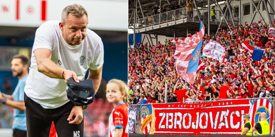 Martin Svědík a fanoušci Zbrojovky Brno