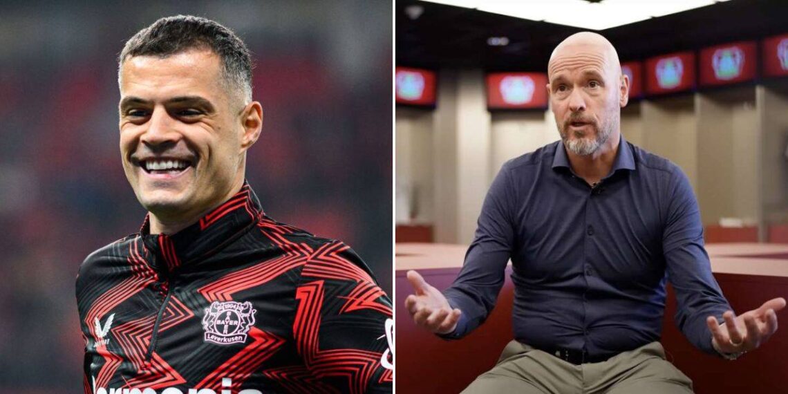 Granit Xhaka a Erik ten Hag