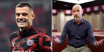 Granit Xhaka a Erik ten Hag