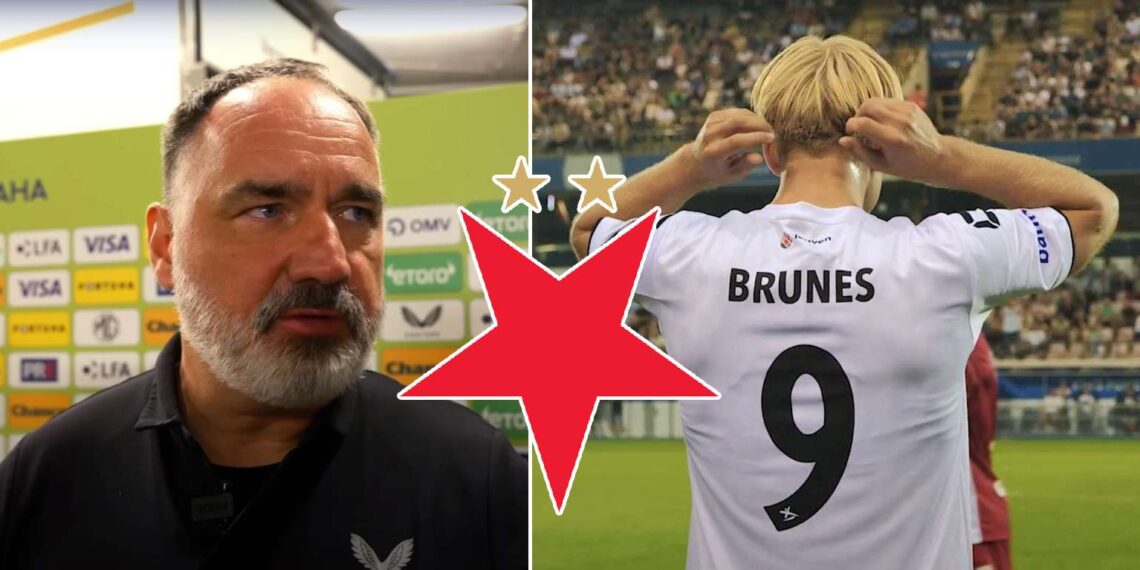 Jindřich Trpišovský a Jonatan Braut Brunes