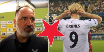 Jindřich Trpišovský a Jonatan Braut Brunes
