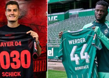 Patrik Schick a Victor Boniface