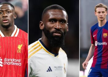 Konaté, Rudiger, De Jong