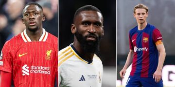 Konaté, Rudiger, De Jong