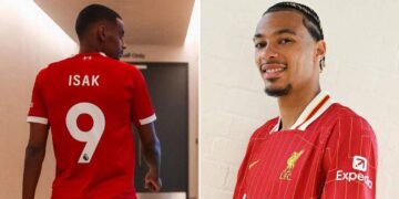 Alexander Isak a Hugo Ekitiké