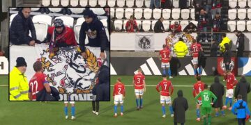 Tomáš Souček s českými fanoušky