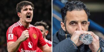Harry Maguire a Rúben Amorim