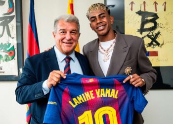 Joan Laporta a Lamine Yamal