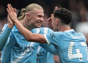 Erling Haaland a Phil Foden