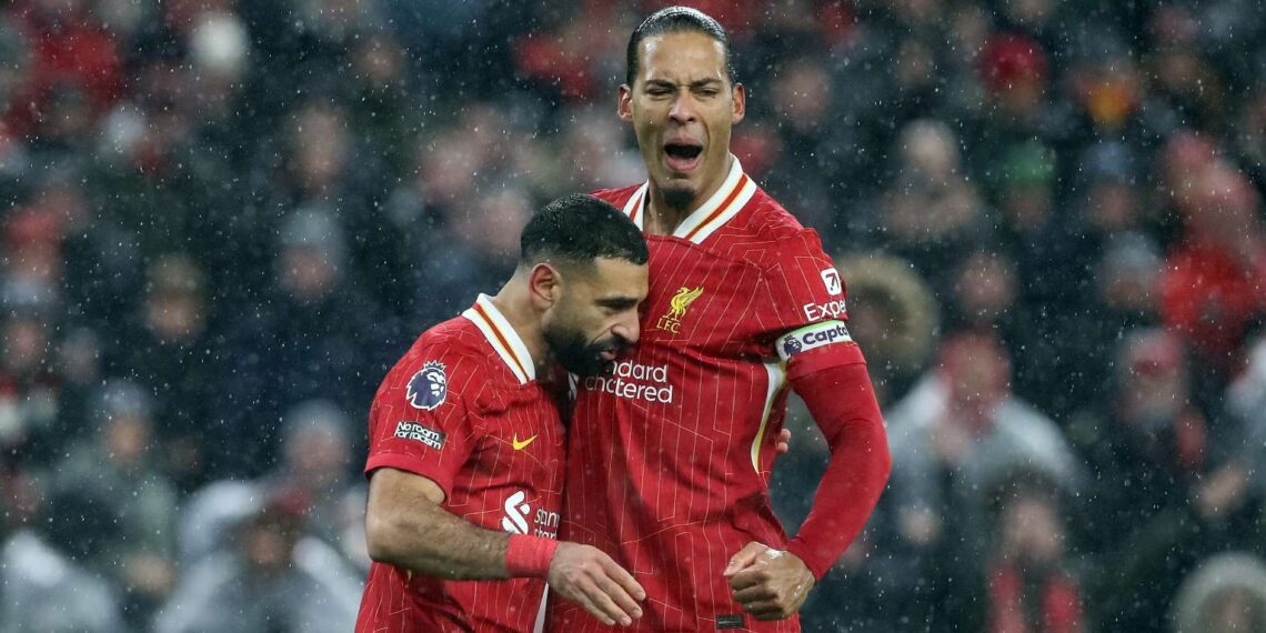 Mohamed Salah a Virgil van Dijk