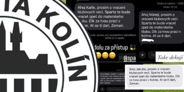 Sparta Kolín a SMS zprávy hráčům
