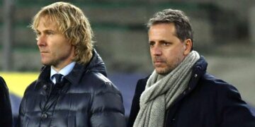 Pavel Nedvěd a Fabio Paratici