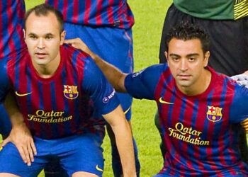Andrés Iniesta a Xavi