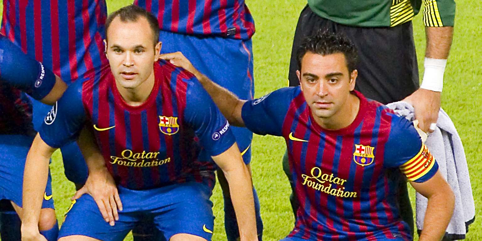 Andrés Iniesta a Xavi