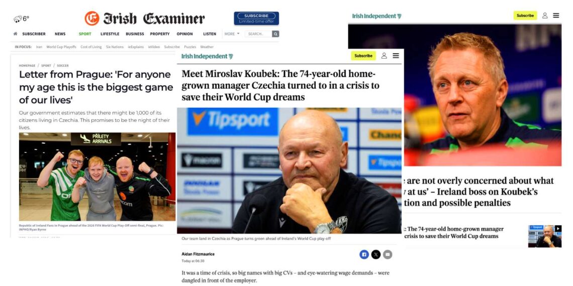 Co pise irský tisk