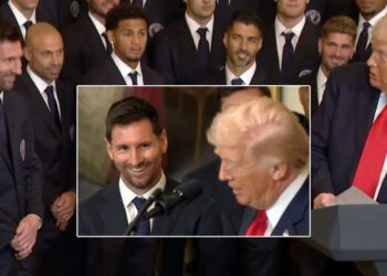 Lionel Messi a Donald Trump