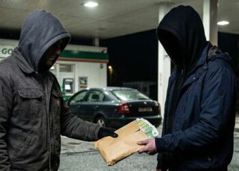 Korupce, benzinka, peníze, policie