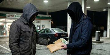 Korupce, benzinka, peníze, policie