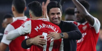 Mikel Arteta a Martinelli