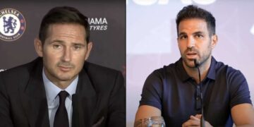 Frank Lampard a Cesc Fábregas