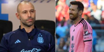 Javier Mascherano a Lionel Messi